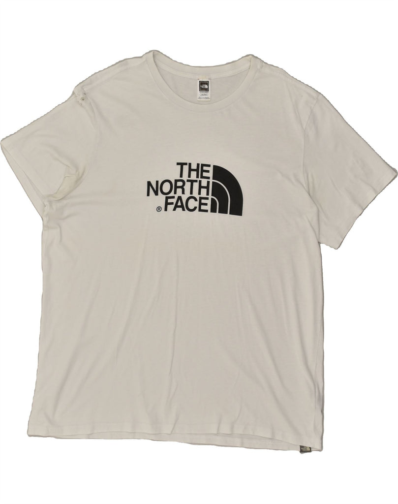 THE NORTH FACE Mens Graphic T-Shirt Top 2XL White Cotton Vintage The North Face and Second-Hand The North Face from Messina Hembry 