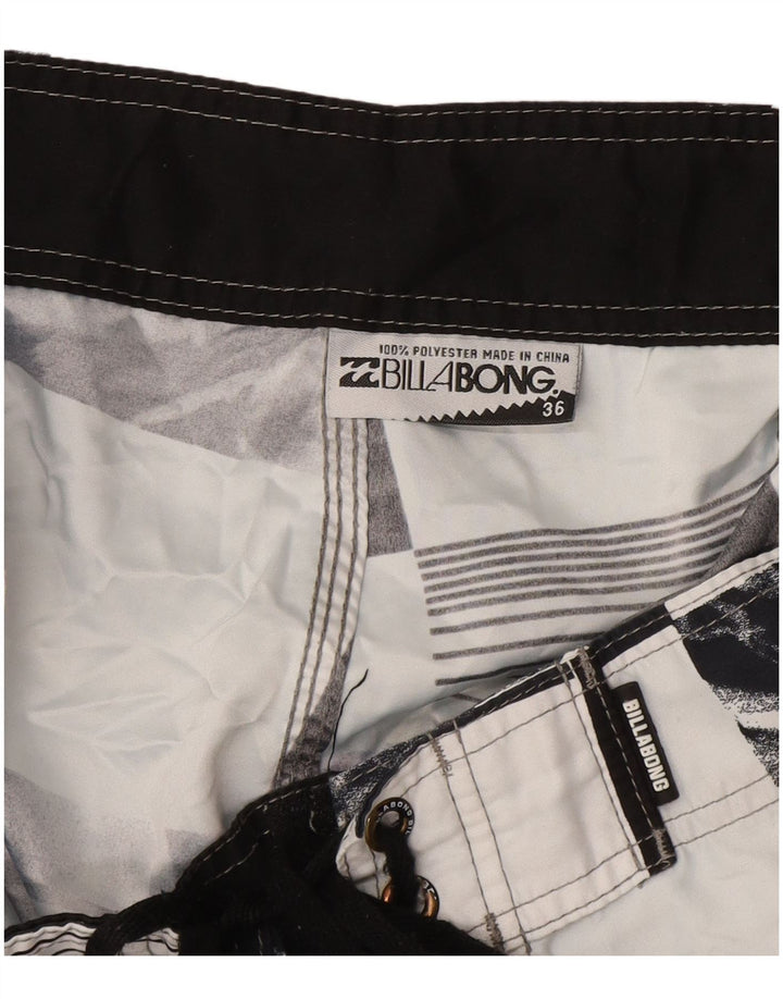 Billabong Mens Graphic Swimming Shorts Large  Black Polyester