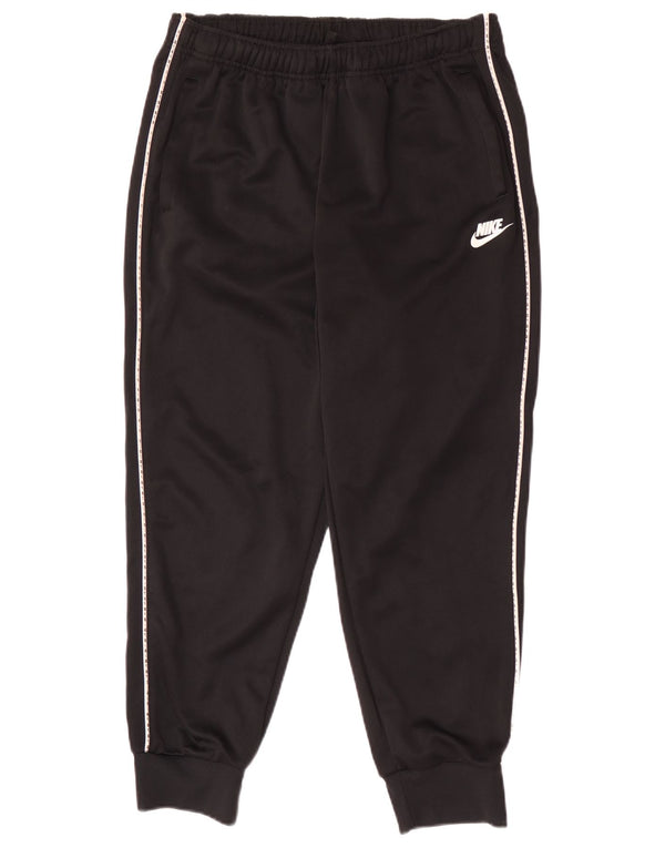 Nike Mens Graphic Tracksuit Trousers Joggers Medium Black Polyester