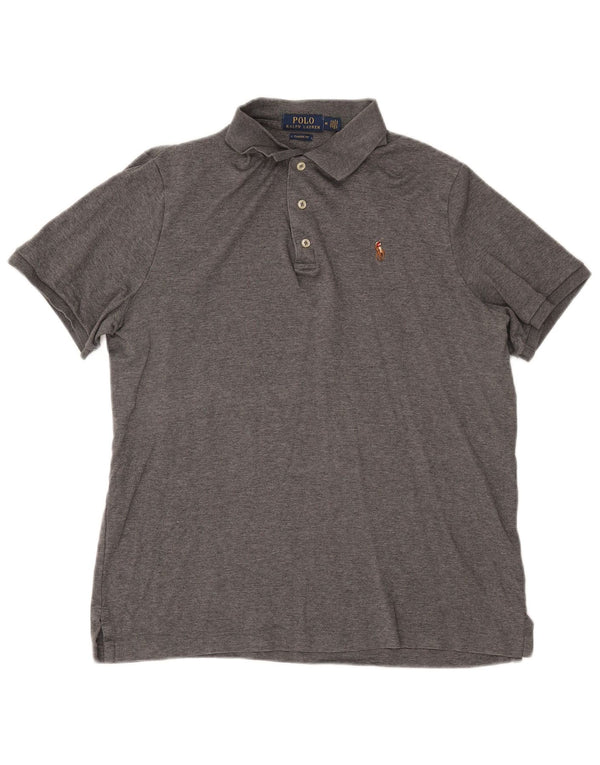 POLO RALPH LAUREN Mens Classic Fit Polo Shirt Medium Grey
