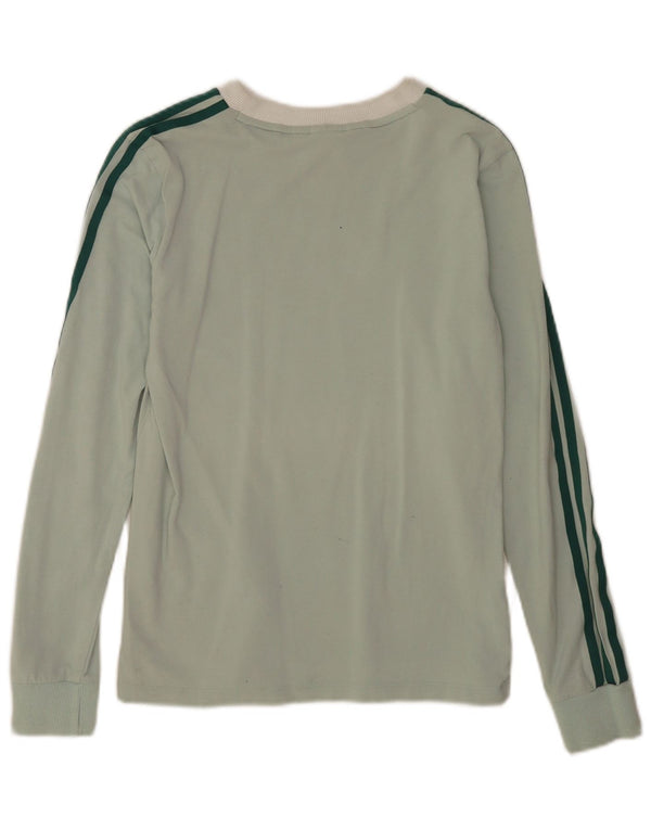 Adidas Womens Top Long Sleeve UK 10 Small Green