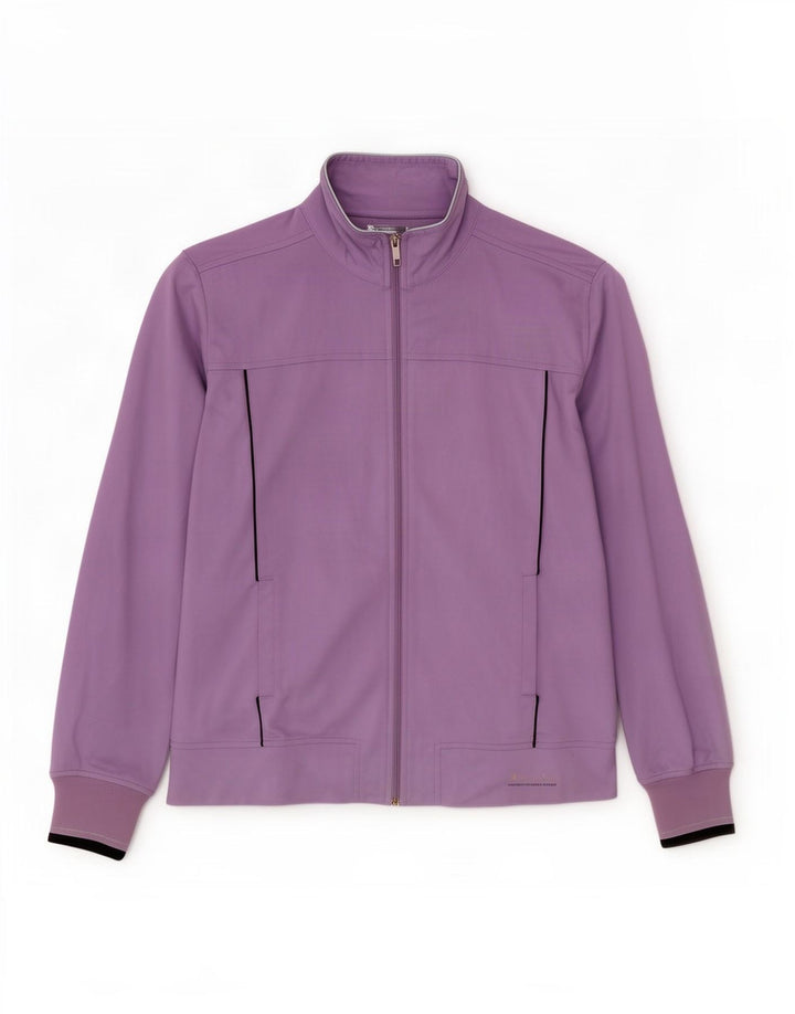 Champion Womens Easy Fit Tracksuit Top Jacket UK 16 Large Purple