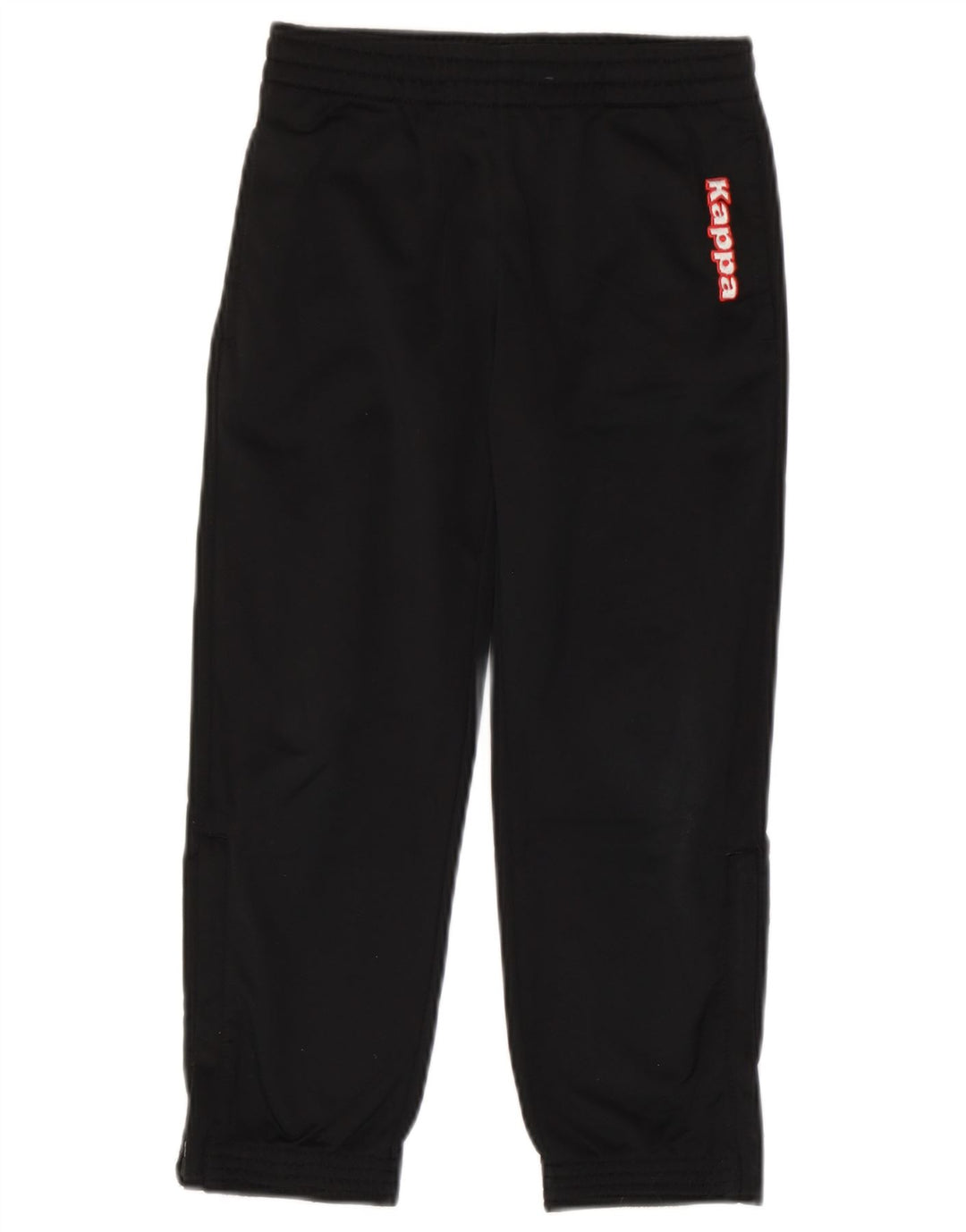 Kappa Boys Graphic Tracksuit Trousers Joggers 5-6 Years Black