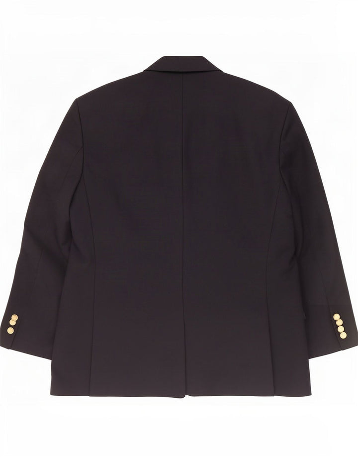 St Michael Mens Short Double Breasted Blazer Jacket UK 40 Medium Navy Blue