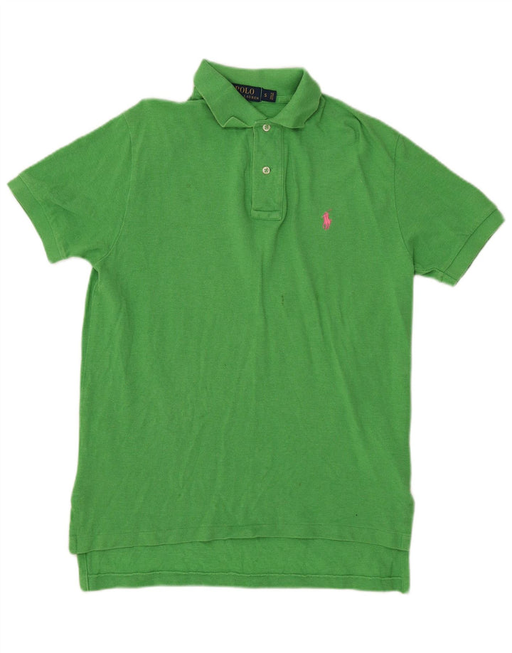 POLO RALPH LAUREN Mens Polo Shirt Small Green Cotton