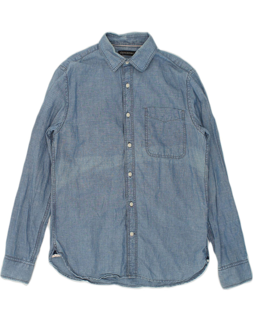 BANANA REPUBLIC Mens Camden Fit Denim Shirt Small Blue Cotton | Vintage Banana Republic | Thrift | Second-Hand Banana Republic | Used Clothing | Messina Hembry 