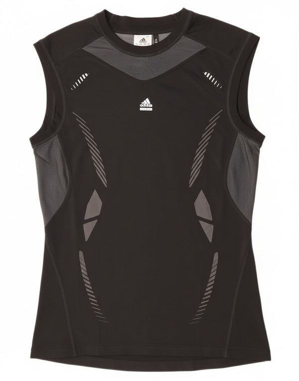 Adidas Womens Climacool Graphic Vest Top UK 18 XL Black Colourblock
