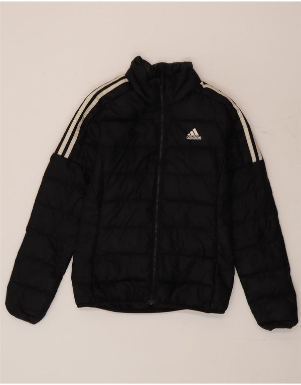 Adidas Womens Padded Jacket UK 4/6 XS Black Polyester