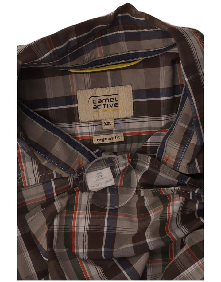 Camel Active Mens Regular Fit Shirt 2XL Multicoloured Check Cotton