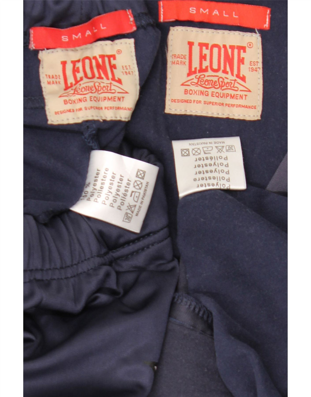 Leone Mens Graphic Hooded Full Tracksuit Small  Navy Blue Polyester