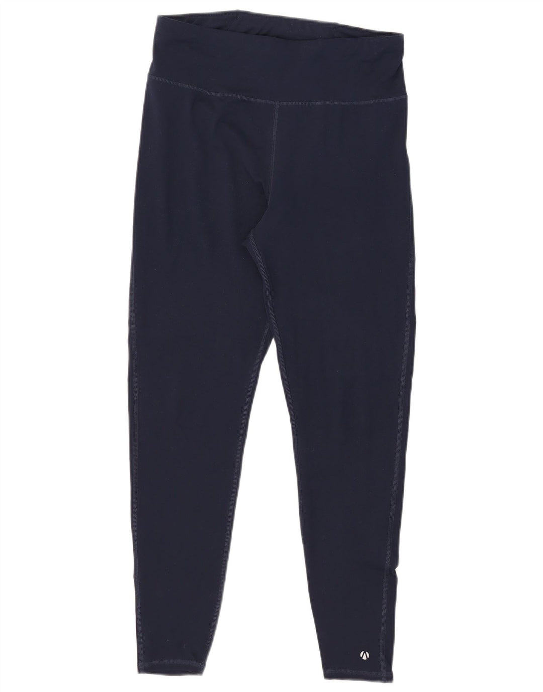 MARKS & SPENCER Womens Leggings UK 12 Medium Navy Blue Polyester