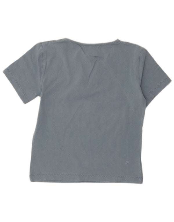 Marlboro Classics Girls T-Shirt Top 11-12 Years Large Blue Cotton