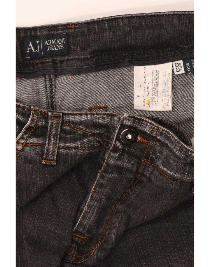 Armani Mens Skinny Jeans W33 L30 Grey Cotton