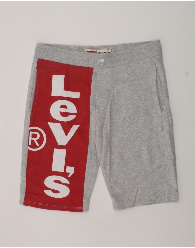 LEVI'S Boys Graphic Sport Shorts 13-14 Years Grey Cotton | Vintage Levi's | Thrift | Second-Hand Levi's | Used Clothing | Messina Hembry 