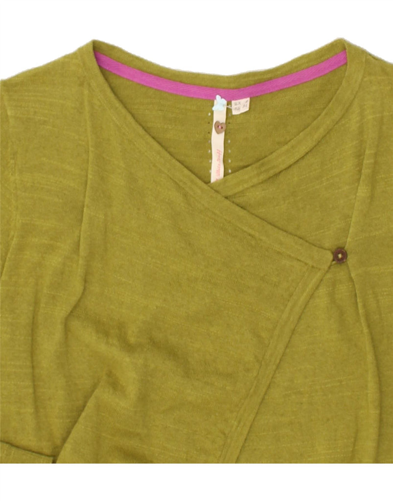 WHITE STUFF Womens Longline Cardigan Sweater UK 8 Small Green Cotton | Vintage White Stuff | Thrift | Second-Hand White Stuff | Used Clothing | Messina Hembry 