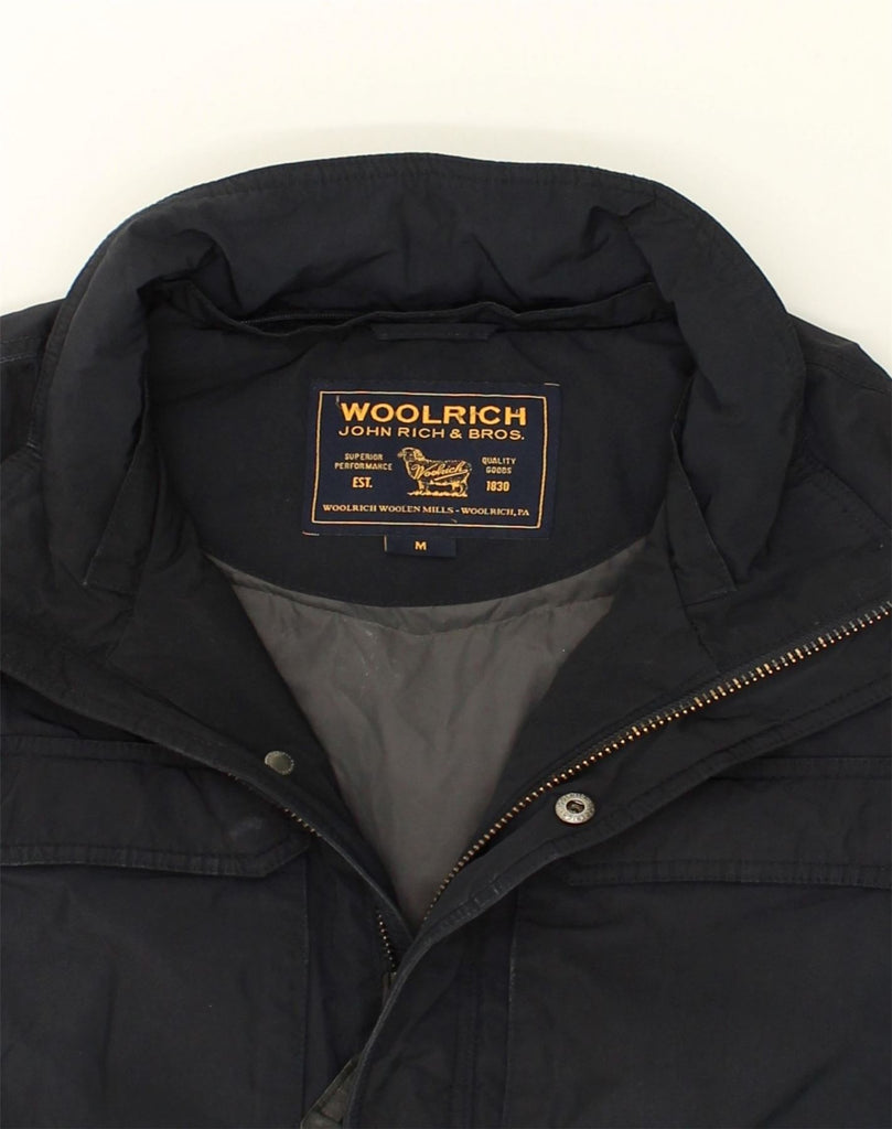 WOOLRICH Mens Padded Utility Jacket UK 38 Medium Black | Vintage Woolrich | Thrift | Second-Hand Woolrich | Used Clothing | Messina Hembry 