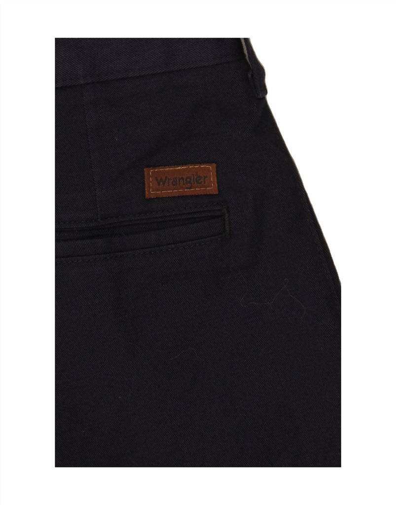 WRANGLER Mens Straight Chino Trousers W38 L34 Navy Blue Cotton Vintage Wrangler and Second-Hand Wrangler from Messina Hembry 