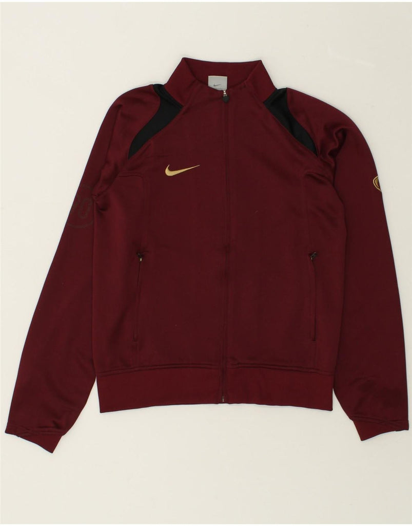 NIKE Boys Tracksuit Top Jacket 10-11 Years Burgundy | Vintage Nike | Thrift | Second-Hand Nike | Used Clothing | Messina Hembry 