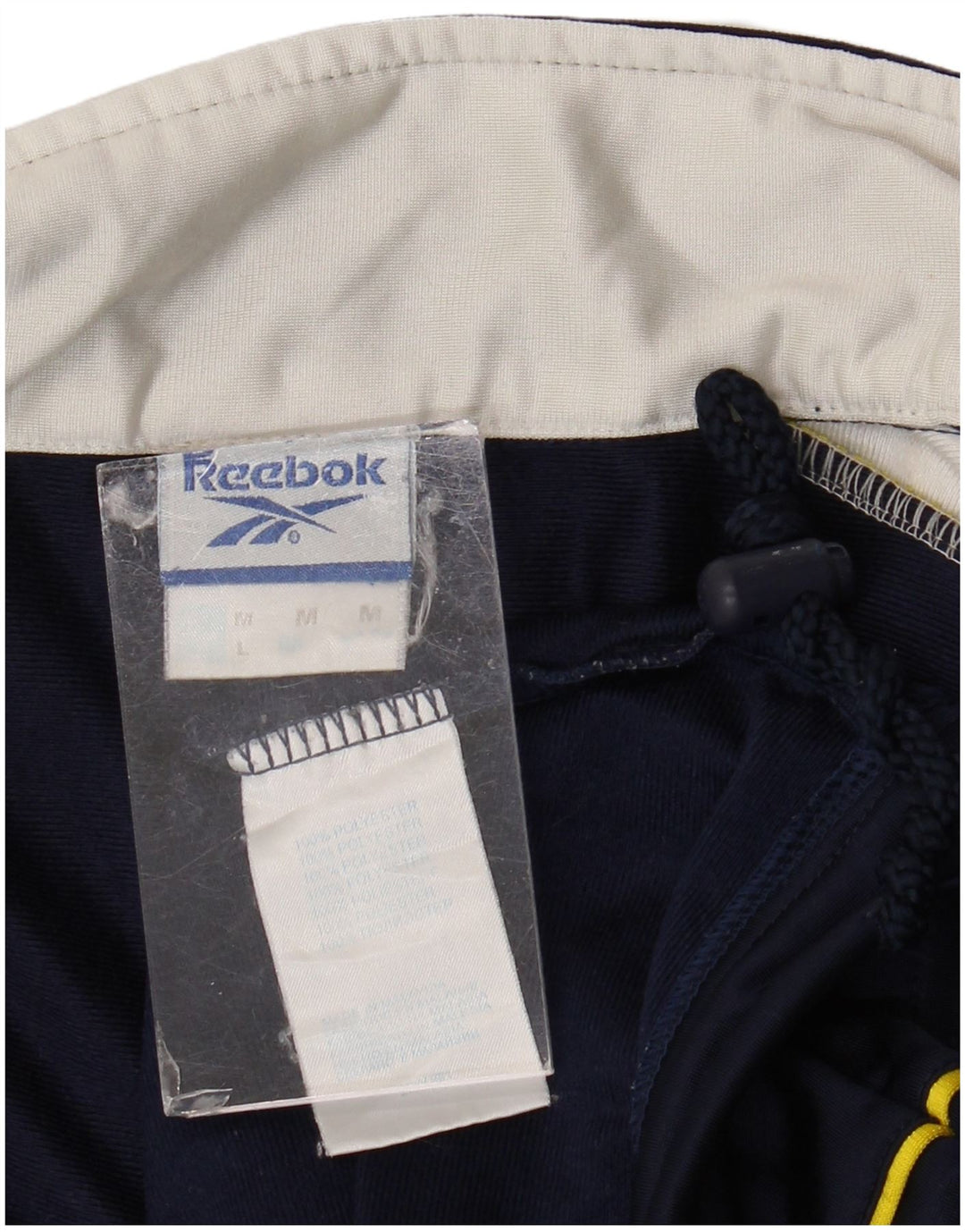 Reebok Mens Graphic Tracksuit Top Jacket Medium Navy Blue Colourblock