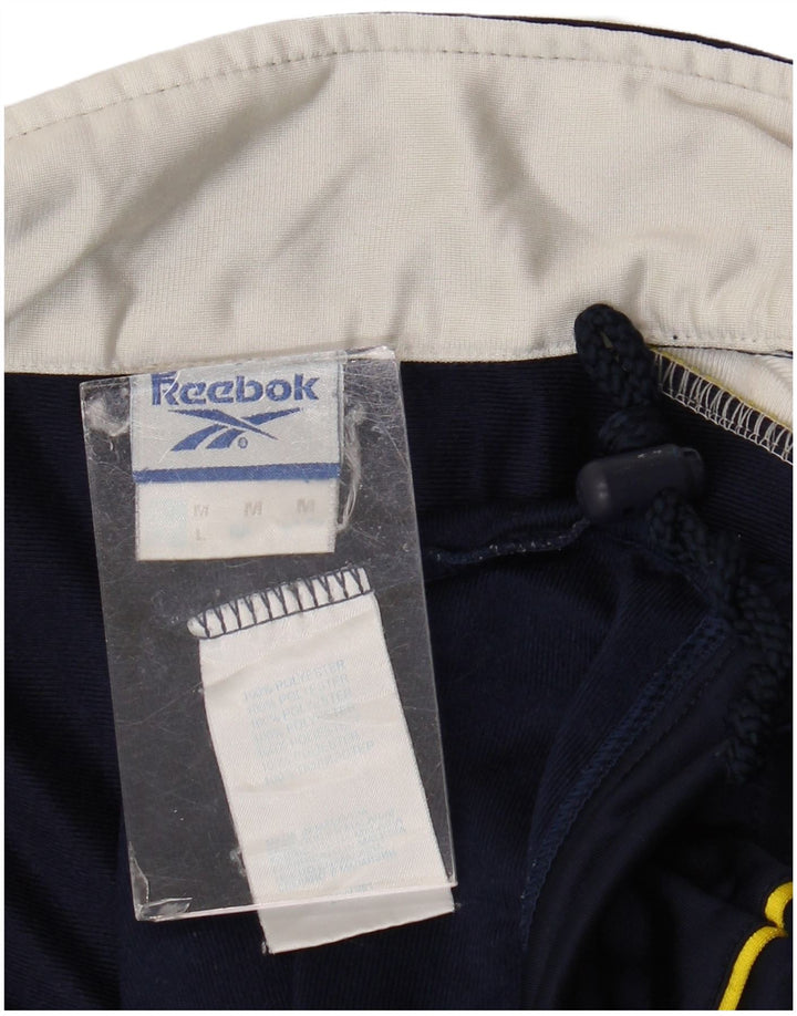 Reebok Mens Graphic Tracksuit Top Jacket Medium Navy Blue Colourblock