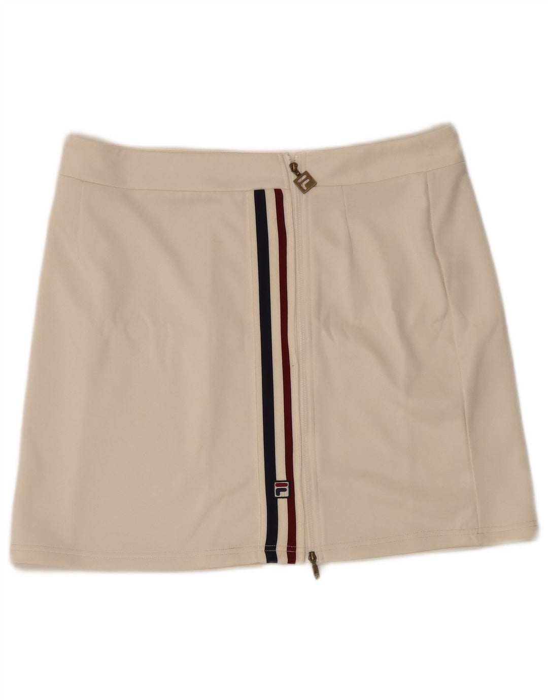 Fila Womens Mini Skirt XL W36 Off White Polyester