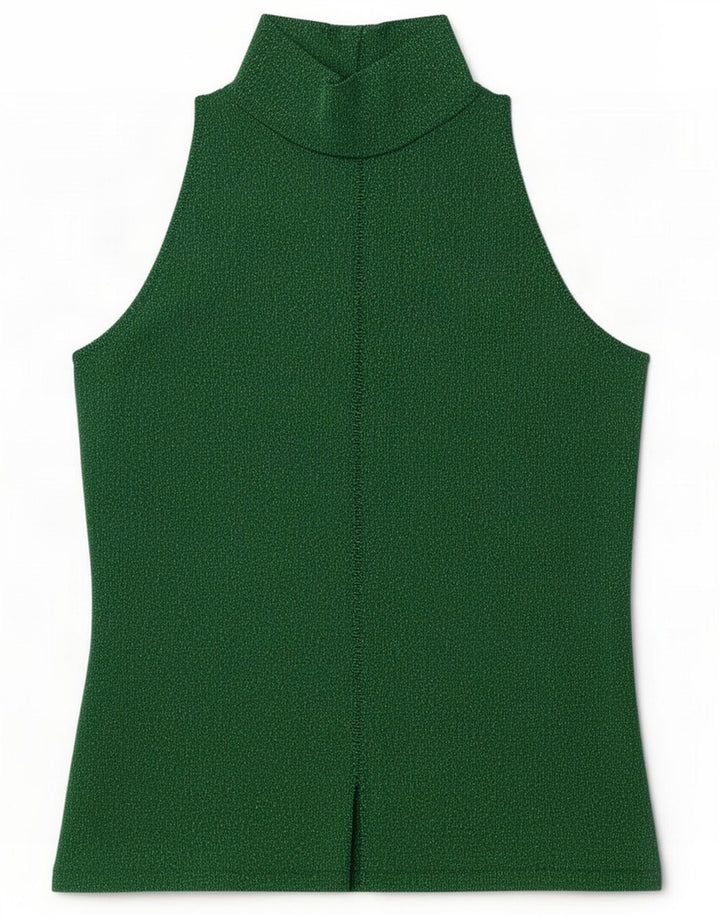 Vintage Womens Blouse Top UK 14 Large Green