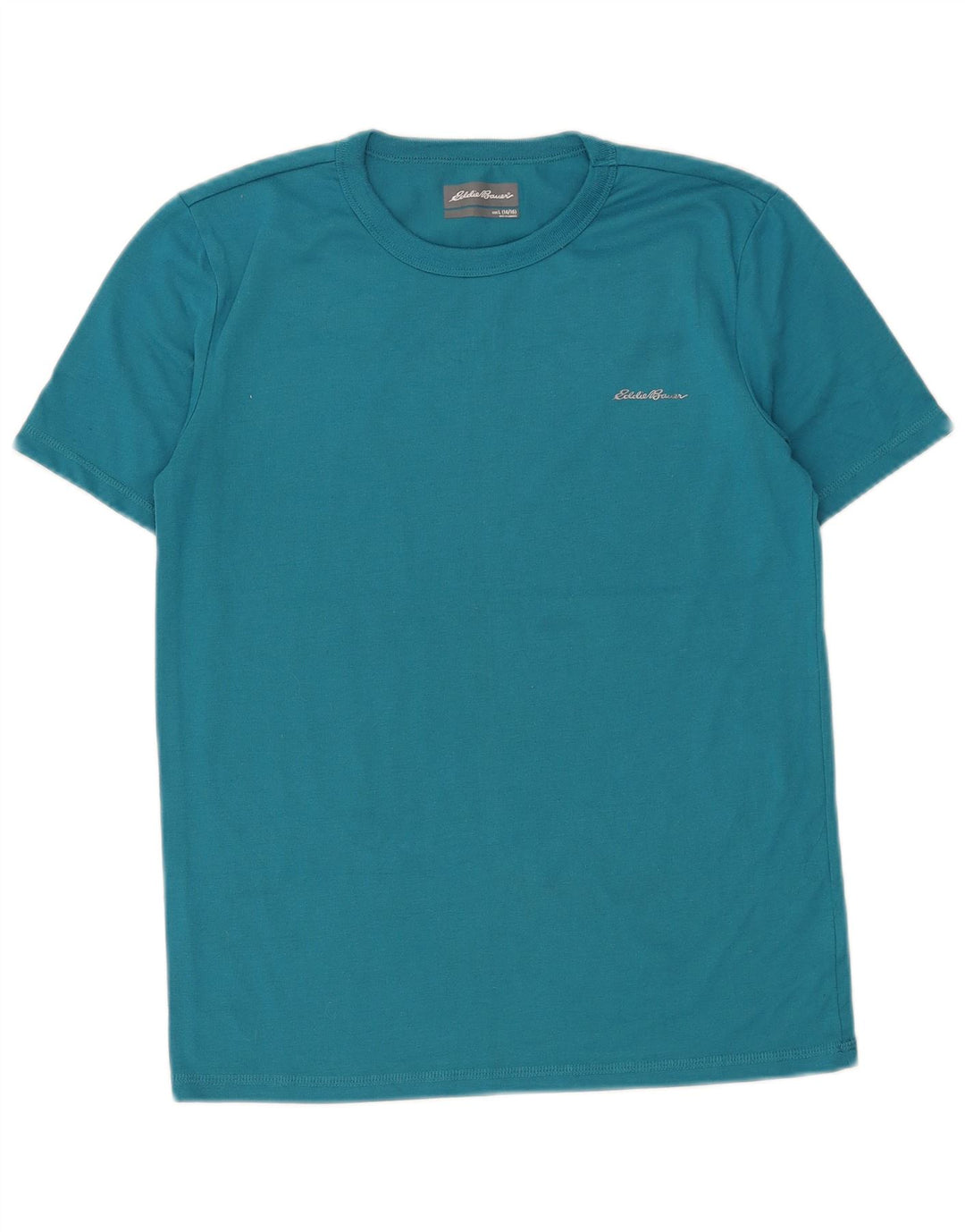 EDDIE BAUER Boys T-Shirt Top 14-15 Years Large Blue Polyester