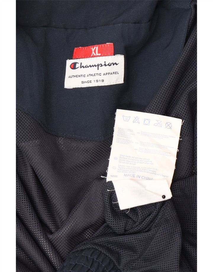 Champion Mens Tracksuit Top Jacket XL Grey Colourblock Polyester