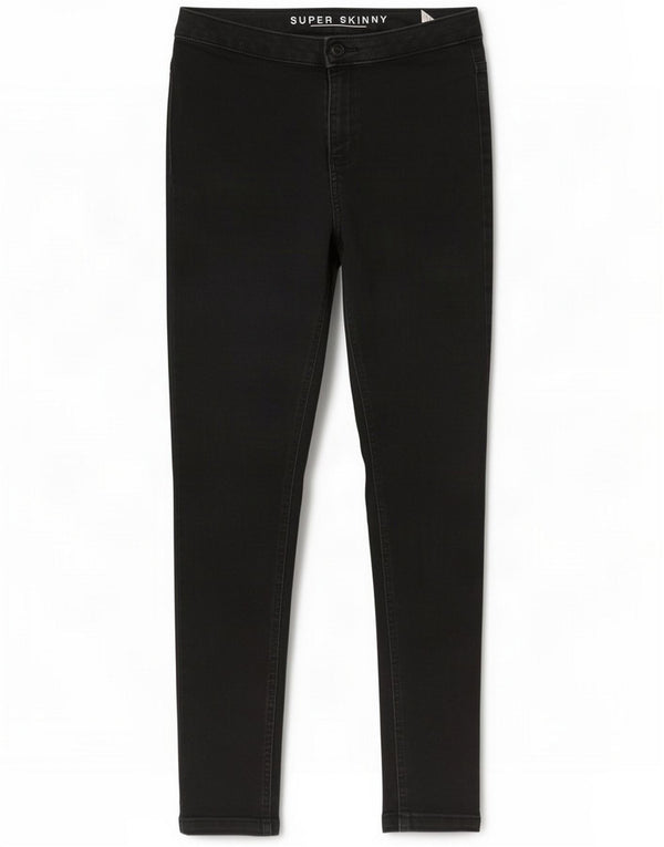 Marks & Spencer Womens Casual Trousers UK 12 Medium W30 L28 Black