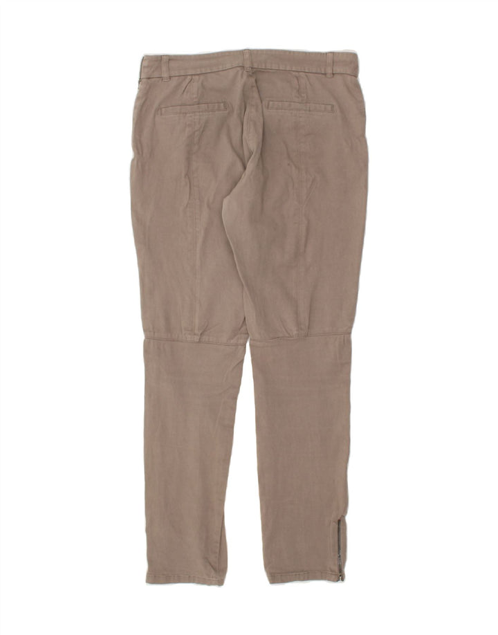 LAURA ASHLEY Womens Slim Trousers UK 12 Medium W32 L30  Beige Cotton | Vintage Laura Ashley | Thrift | Second-Hand Laura Ashley | Used Clothing | Messina Hembry 