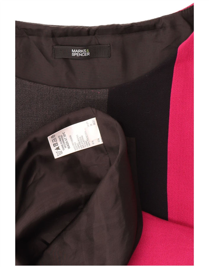 Marks & Spencer Womens Sheath Dress UK 10 Small Multicoloured Colourblock