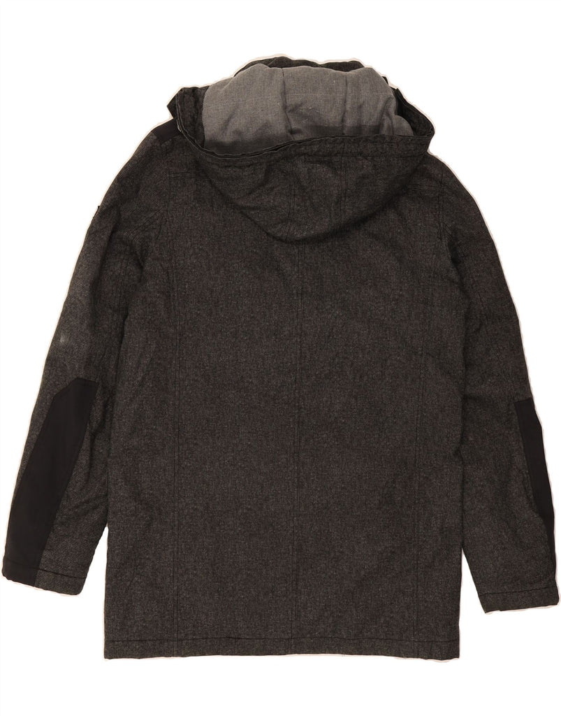 MARLBORO CLASSICS Mens Hooded Utility Jacket UK 40 Large Grey Colourblock Vintage Marlboro Classics and Second-Hand Marlboro Classics from Messina Hembry 
