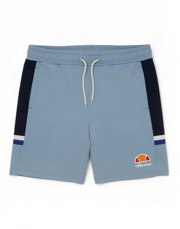 Ellesse Mens Sport Shorts Medium Blue Colourblock Cotton