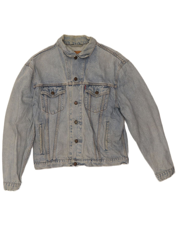 Levi's Mens Denim Jacket UK 38 Medium Blue Cotton