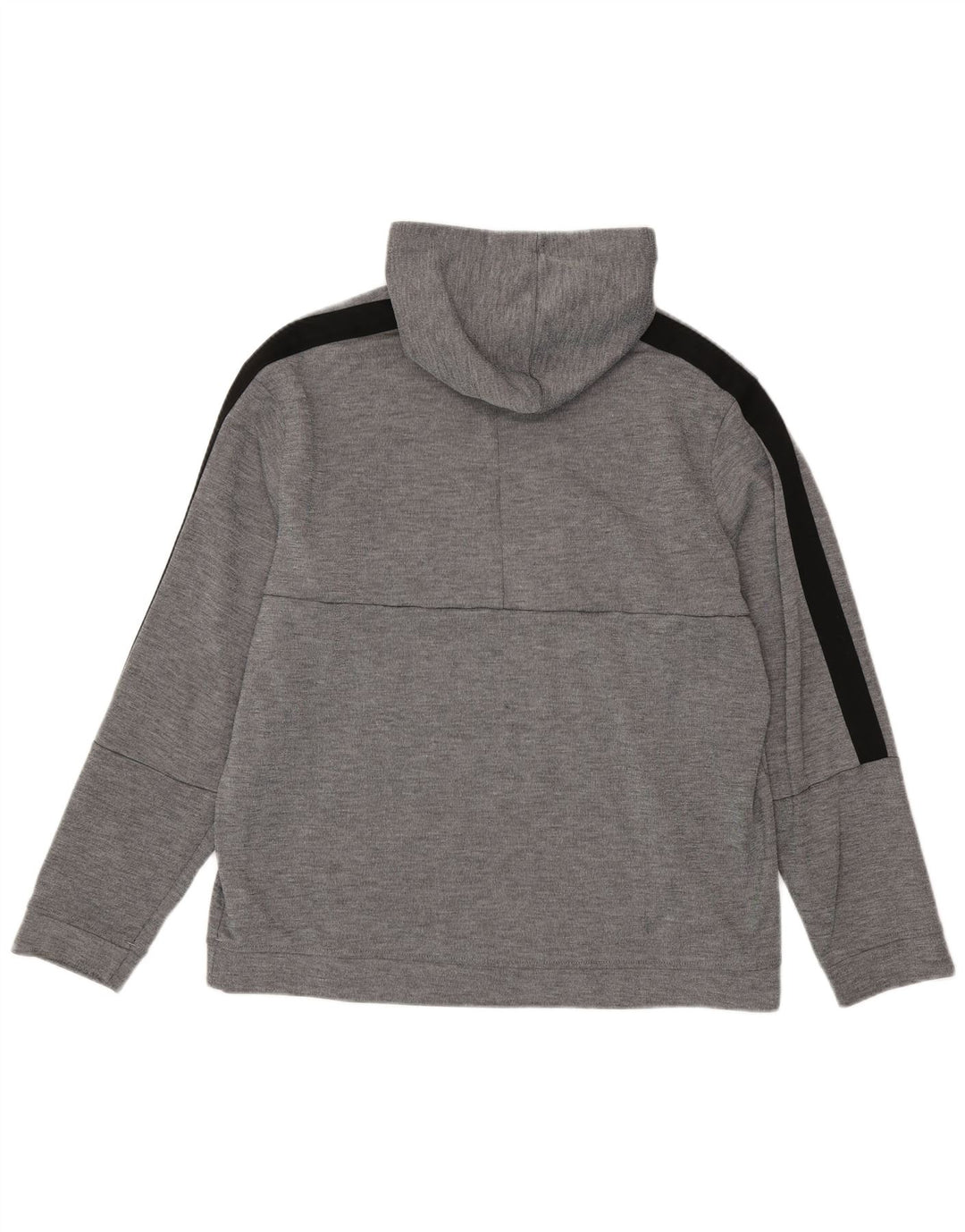 Reebok Mens Hoodie Jumper XL Grey Colourblock Polyester