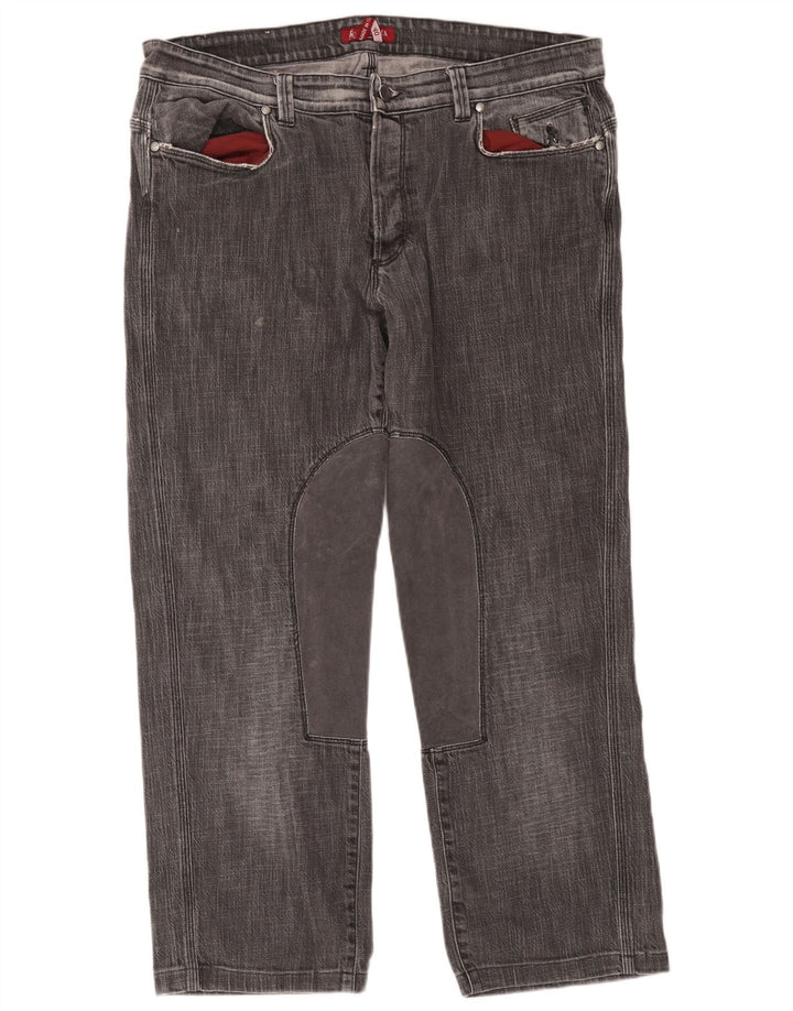 SIVIGLIA Mens Riding Cropped Jeans W40 L26 Grey Polyester