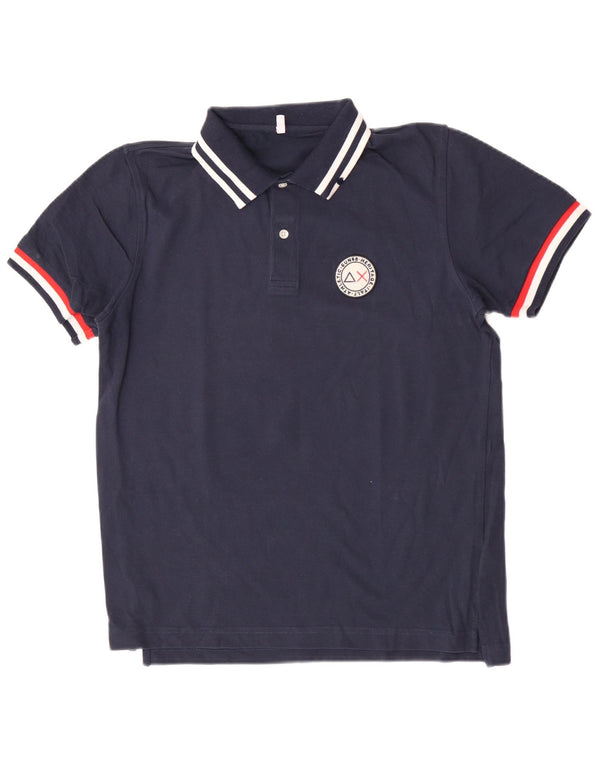 Sun68 Boys Short Sleeve Regular Polo Shirt 13-14 Years Navy Blue Cotton