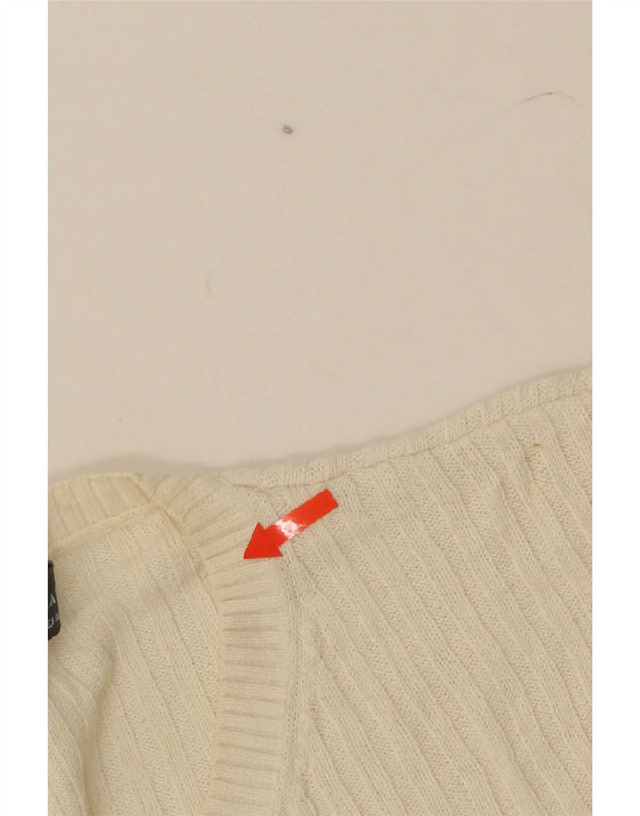 Zara Mens T-Shirt Top Large Beige Cotton