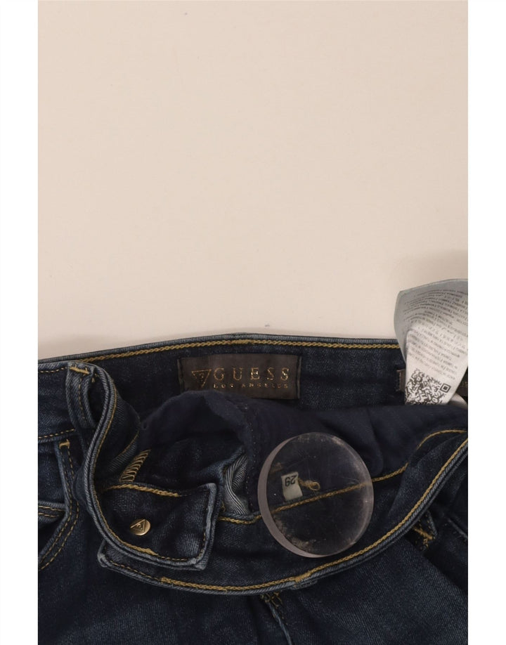 GUESS Womens Skinny Jeans W29 L31 Blue Cotton
