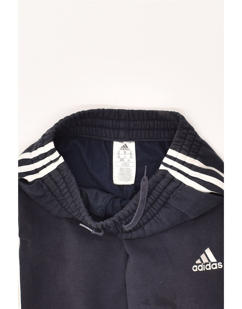 ADIDAS Mens Tracksuit Trousers Joggers XS Navy Blue Cotton | Vintage Adidas | Thrift | Second-Hand Adidas | Used Clothing | Messina Hembry 