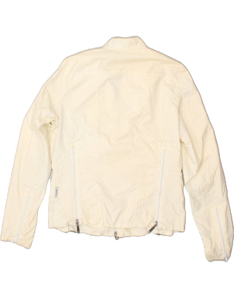 ASPESI Womens Bomber Jacket UK 18 XL Off White Polyamide Vintage Aspesi and Second-Hand Aspesi from Messina Hembry 