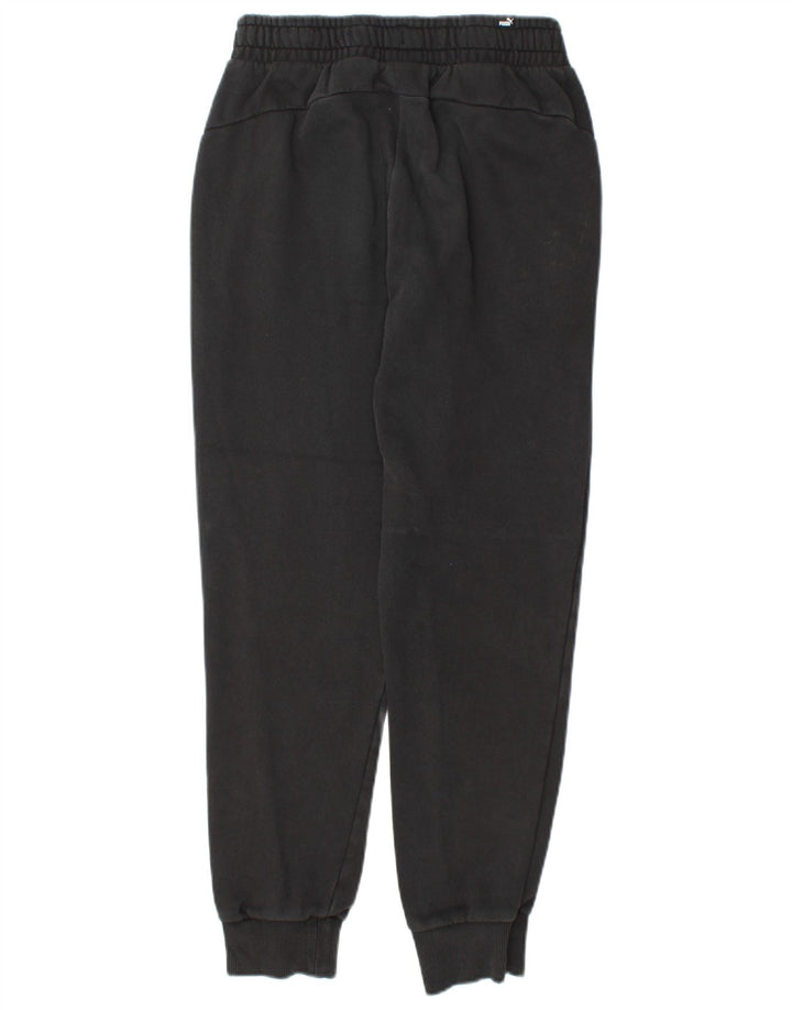 PUMA Womens Tracksuit Trousers Joggers UK 10 Small  Black Cotton