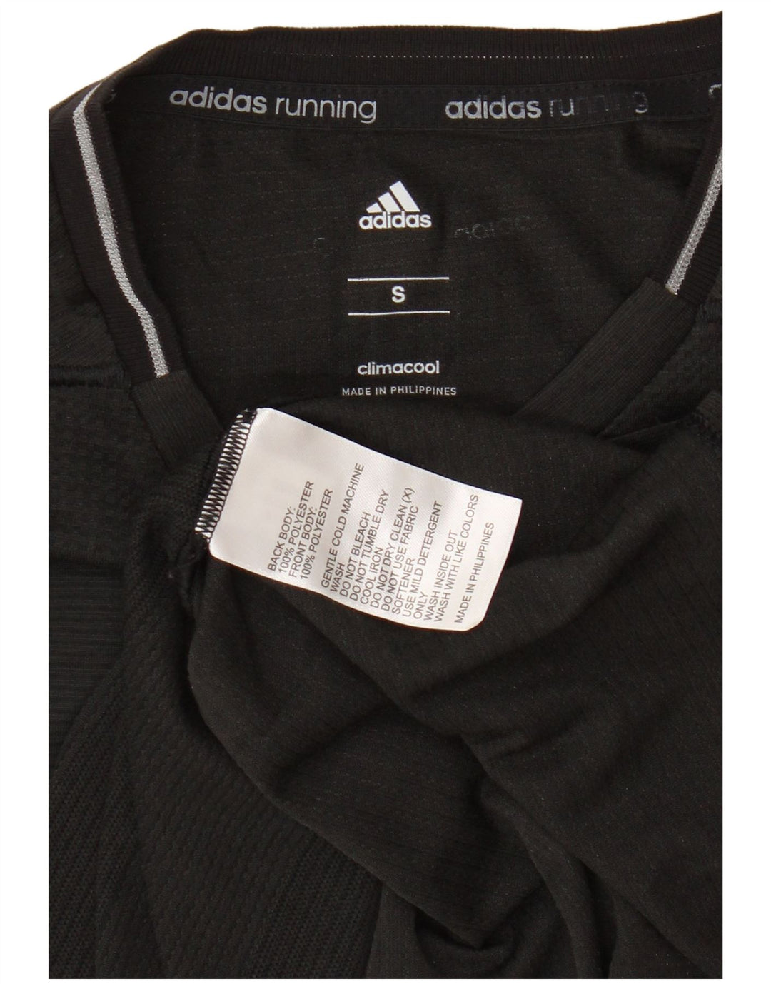 ADIDAS Mens Climacool T-Shirt Top Small Black Polyester