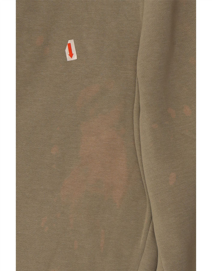 Nike Womens Tracksuit Trousers UK 10 Small Khaki Cotton