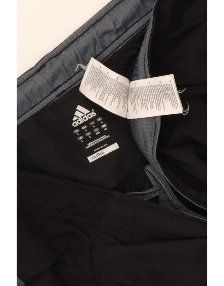 Adidas Mens Climacool Tracksuit Trousers Large  Black Colourblock Polyester
