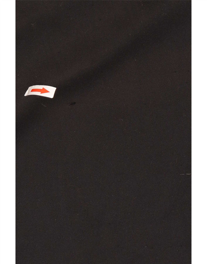 Umbro Mens Zip Neck Pullover Tracksuit Top Large Black Polyester