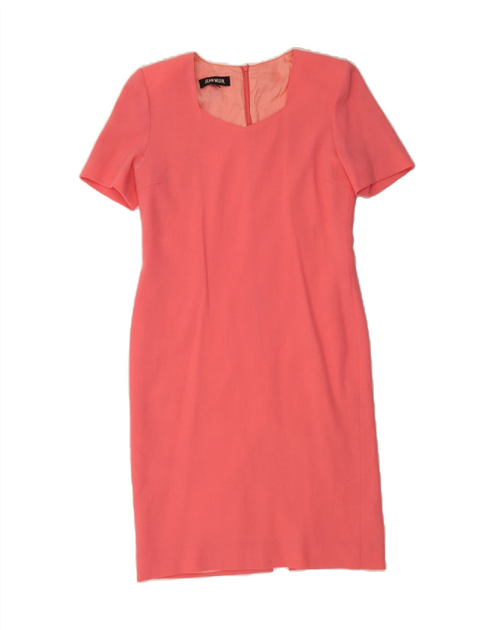JEAN MUIR Womens Sheath Dress UK 10 Small Pink Vintage Jean Muir and Second-Hand Jean Muir from Messina Hembry 