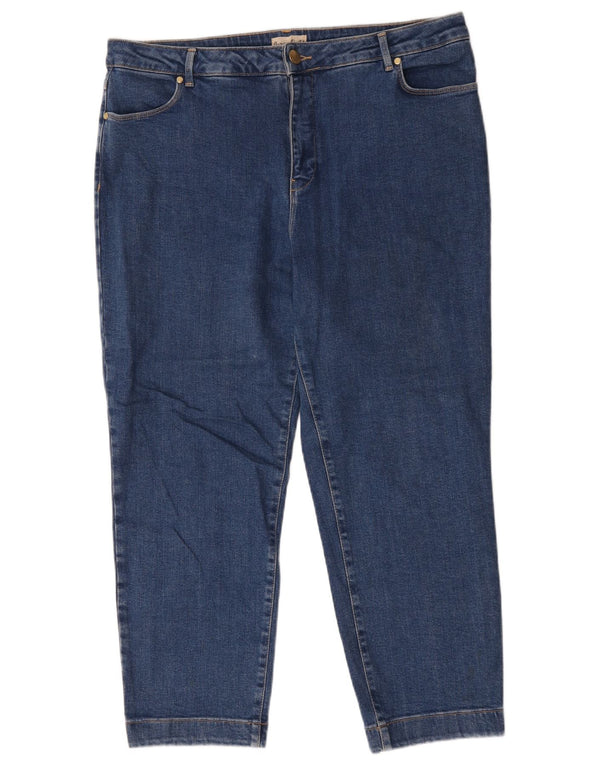 Phase Eight Womens High Waist Cropped Jeans W40 L25 Blue Cotton