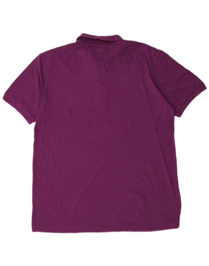 Kappa Mens Polo Shirt 2XL Purple Cotton