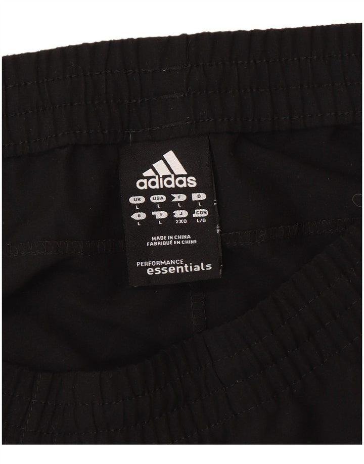 Adidas Mens Tracksuit Trousers Large Black Polyester
